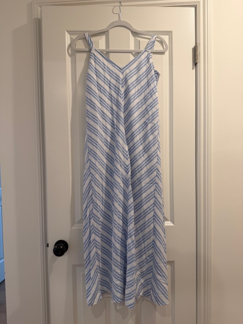 Splendid Light Blue & White Striped Maxi Dress